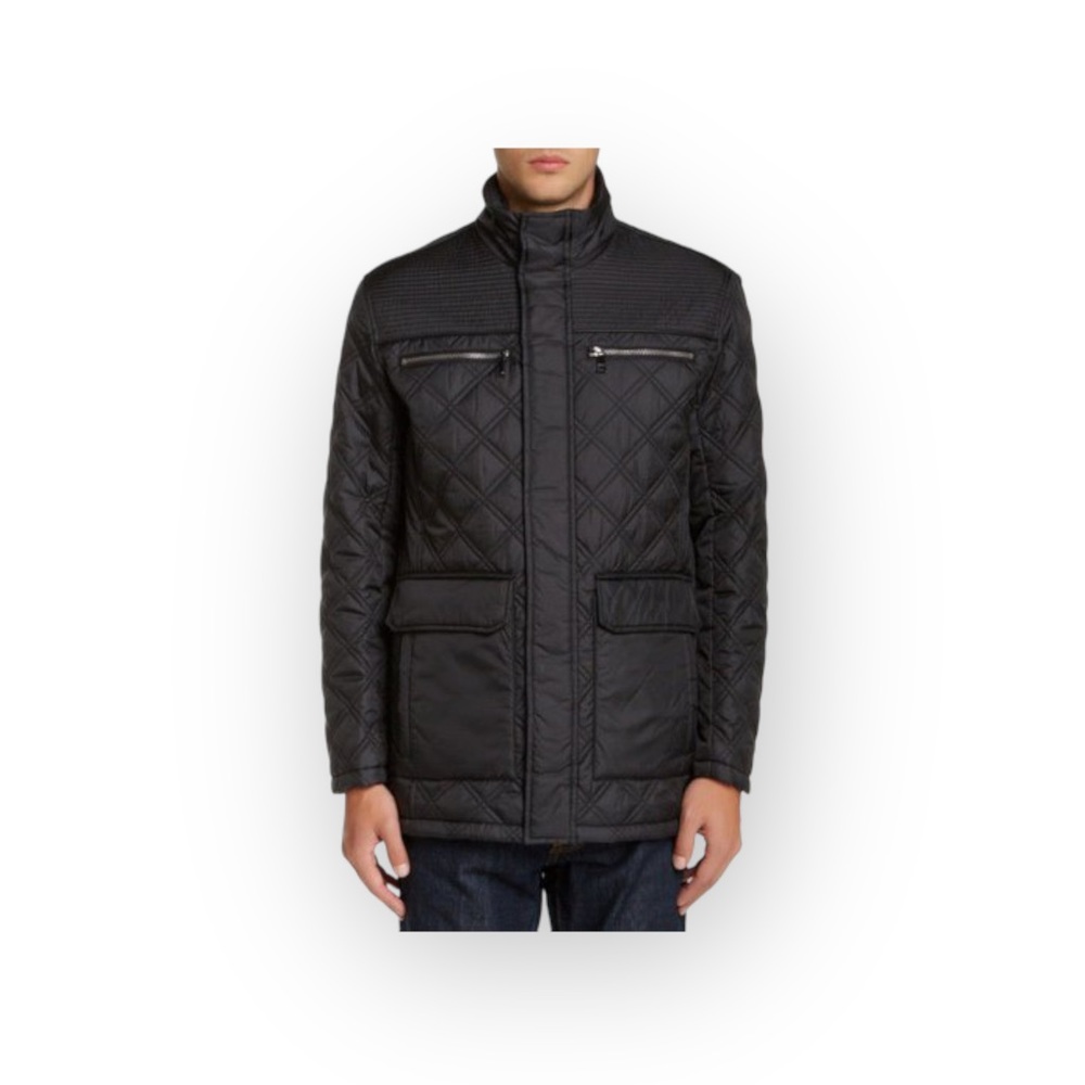 Andrew Marc 𖤗 Fulton Quilted Lightweight Puffer Zip Field Jacket 𖤗 Black 𖤗 L - Picture 15 of 16